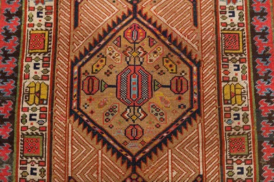 Lot 86 - AN ANTIQUE SERAPI RUNNER, NORTH-WEST PERSIA