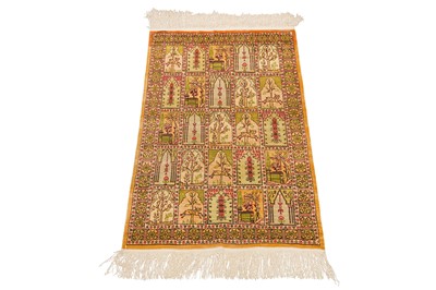 Lot 74 - AN EXTREMELY FINE SIGNED SILK HEREKE RUG, TURKEY