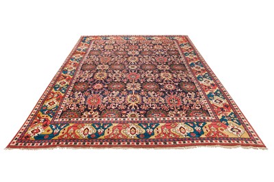 Lot 38 - AN UNUSUAL AZERBAIJAN CARPET OF HARSHANG DESIGN
