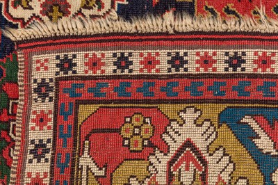 Lot 38 - AN UNUSUAL AZERBAIJAN CARPET OF HARSHANG DESIGN