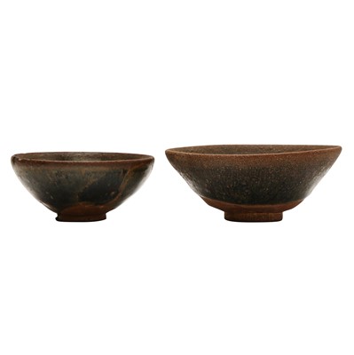 Lot 660 - Two Chinese Jizhou 'hare's fur' tea bowls, Song dynasty