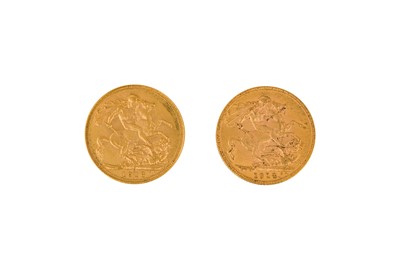 Lot 117 - GEORGE V - FULL SOVEREIGN GOLD COINS (X2)