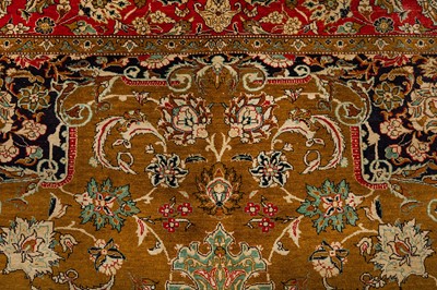 Lot 94 - A VERY FINE SILK QUM RUG, CENTRAL PERSIA