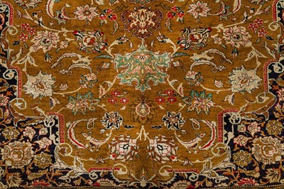 Lot 94 - A VERY FINE SILK QUM RUG, CENTRAL PERSIA