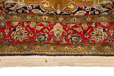 Lot 94 - A VERY FINE SILK QUM RUG, CENTRAL PERSIA