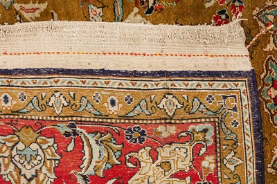 Lot 94 - A VERY FINE SILK QUM RUG, CENTRAL PERSIA