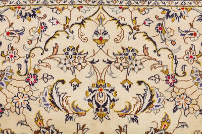 Lot 91 - A FINE KASHAN CARPET, CENTRAL PERSIA