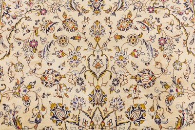 Lot 91 - A FINE KASHAN CARPET, CENTRAL PERSIA
