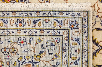 Lot 91 - A FINE KASHAN CARPET, CENTRAL PERSIA
