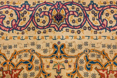 Lot 76 - A FINE KASHAN RUG, CENTRAL PERSIA