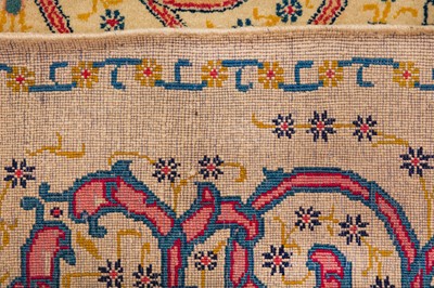Lot 76 - A FINE KASHAN RUG, CENTRAL PERSIA