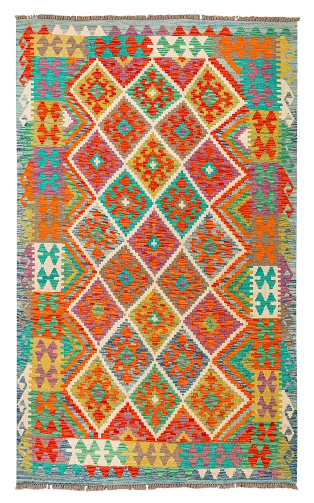 Lot 42 - A FINE TURKISH DESIGN KILIM