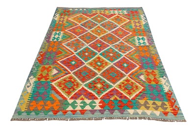 Lot 42 - A FINE TURKISH DESIGN KILIM