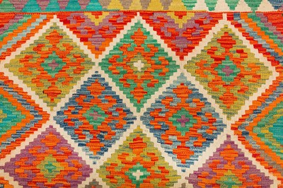Lot 42 - A FINE TURKISH DESIGN KILIM