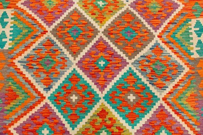Lot 42 - A FINE TURKISH DESIGN KILIM