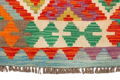 Lot 42 - A FINE TURKISH DESIGN KILIM
