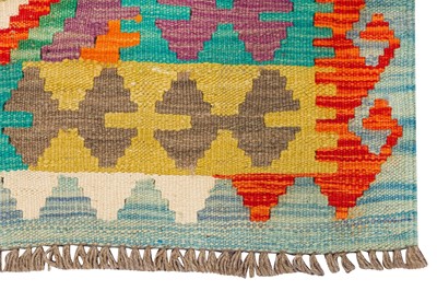 Lot 42 - A FINE TURKISH DESIGN KILIM