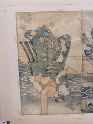 Lot 492 - UTAGAWA KUNISADA (TOYOKUNI III, 1786-1865)