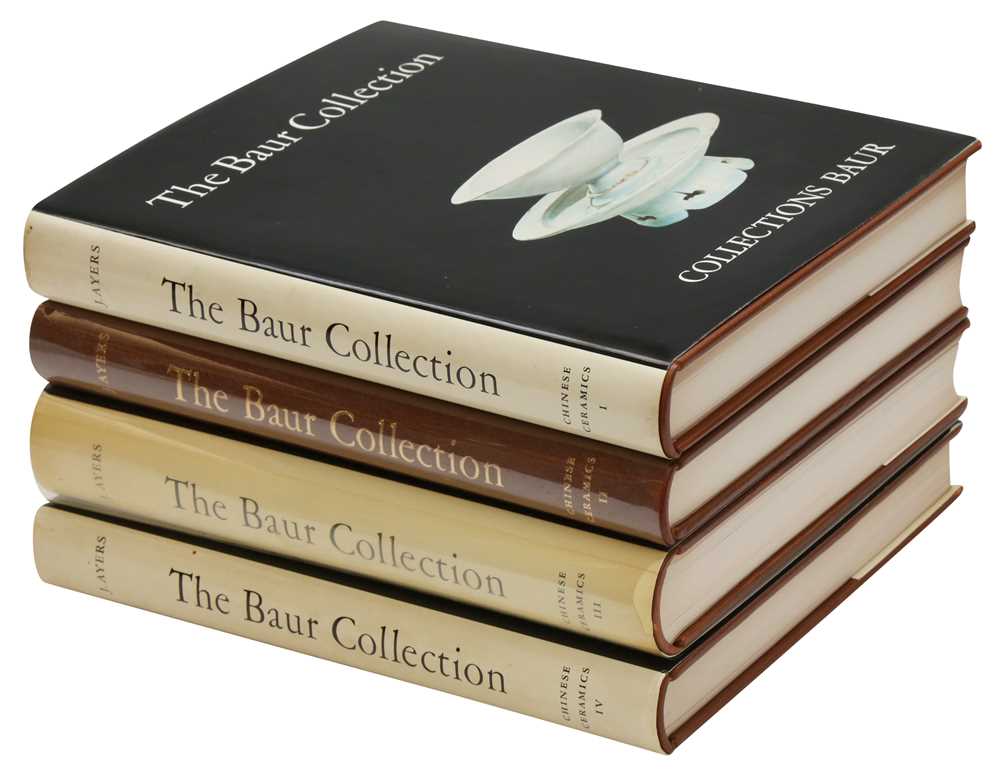 Lot 130 - AYERS, J. GENEVA. THE BAUR COLLECTION GENEVA, CHINESE CERAMICS VOLS I-IV, 1969-74