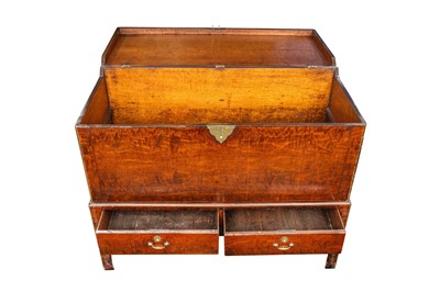 Lot 51 - A George III brass bound mahogany chest-on-stand, circa 1760