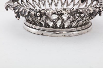 Lot 30 - AN ALEXANDER II RUSSIAN 84 ZOLOTNIK (875 STANDARD) SILVER WINE COASTER, SAINT PETERSBURG 1864, BY ROBERT COLQUHOUN (KOKHUN) RETAILED BY NICHOLS AND PLINKE (ACTIVE 1829-1898)