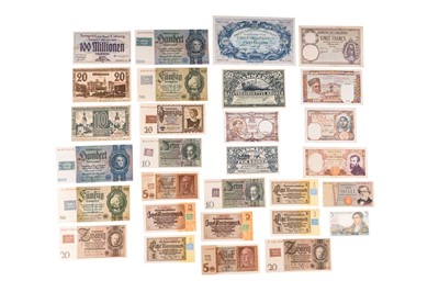 Lot 189 - AN INTERESTING COLLECTION OF EUROPEAN BANKNOTES
