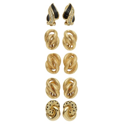 Lot 555 - Christian Dior Clip On Earring Collection