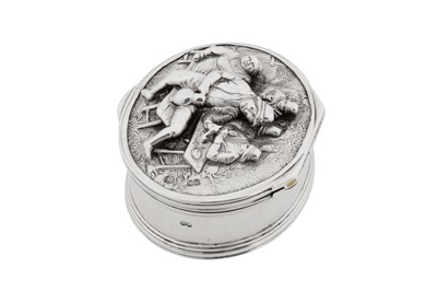 Lot 25 - A George IV sterling silver snuff box, London 1821 by Edward Farrell (reg. 27th April 1813)