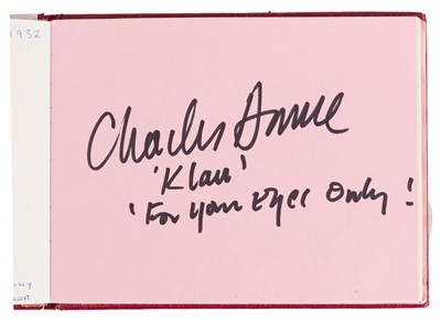 Lot 56 - Autograph Albums.- James Bond Interest