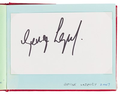 Lot 56 - Autograph Albums.- James Bond Interest