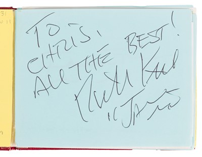 Lot 56 - Autograph Albums.- James Bond Interest