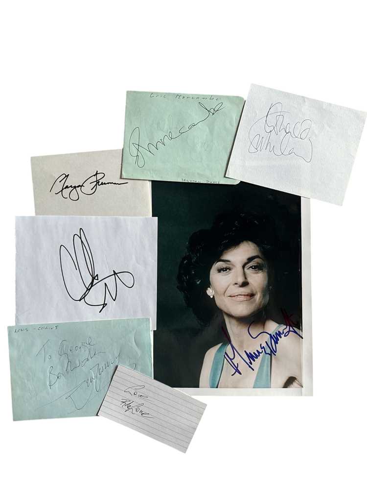 Lot 60 - Autograph Collection.- Actors & Entertainers