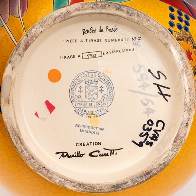 Lot 204 - Danillo Curetti (Swiss 1953-1993) for Emaux De Longwy