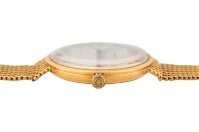 Lot 417 - Men's Omega 18k Gold Bracelet Watch