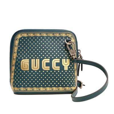 Lot 80 - Gucci Teal Sega Guccy Mini Dome Bag