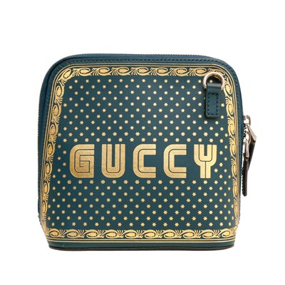 Lot 80 - Gucci Teal Sega Guccy Mini Dome Bag