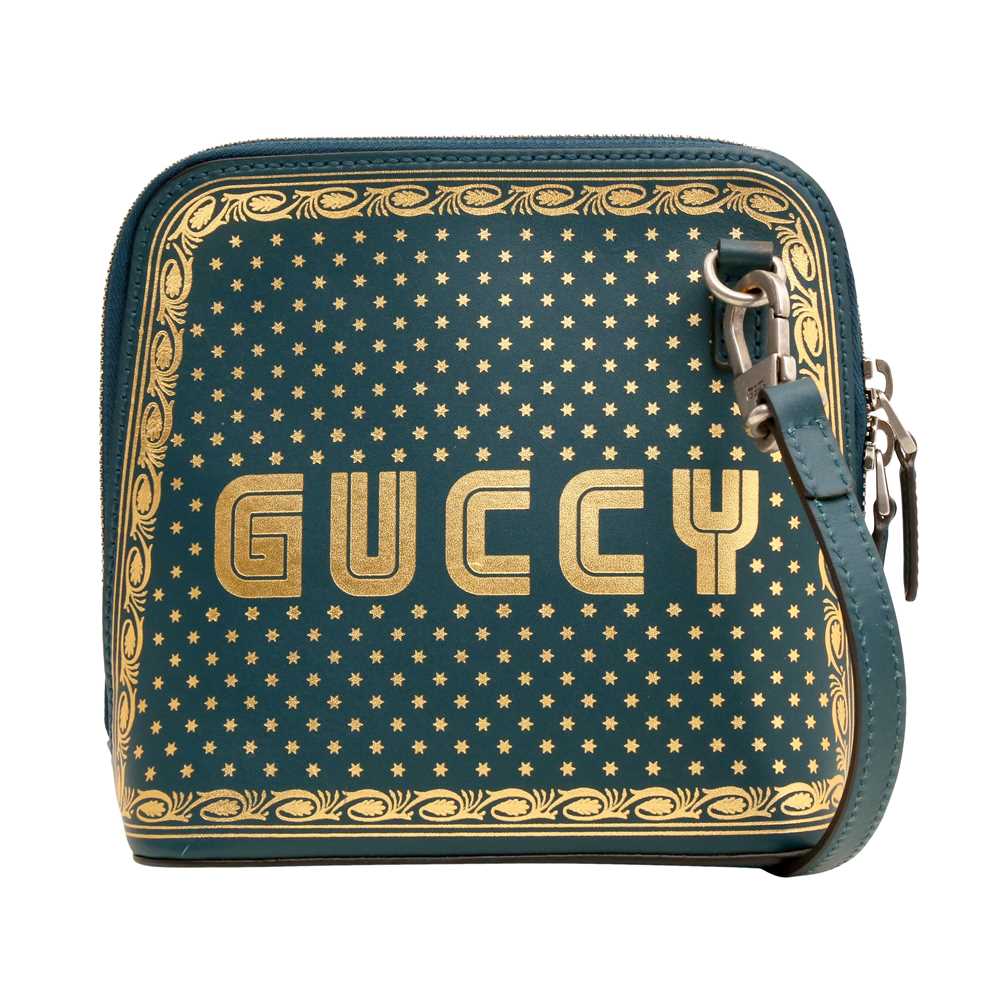Lot 80 - Gucci Teal Sega Guccy Mini Dome Bag