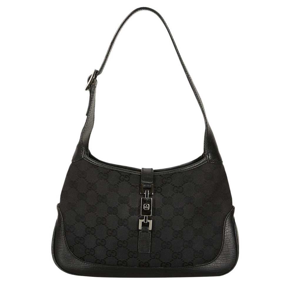 Lot 244 - Gucci Black Monogram Small Jackie Bag