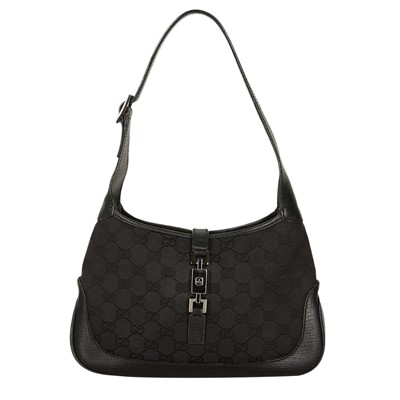 Lot 244 - Gucci Black Monogram Small Jackie Bag