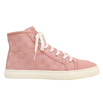 Lot 612 - Gucci Soft Pink Original Miro High Top Sneaker - Size 37.5