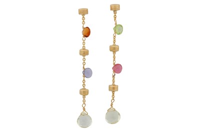 Lot 151 - Marco Bicego | A pair of topaz pendant earrings