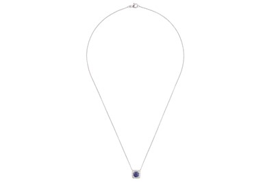 Lot 68 - A sapphire and diamond necklace