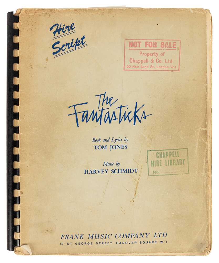 Lot 248 - Script.- The Fantasticks (1960)