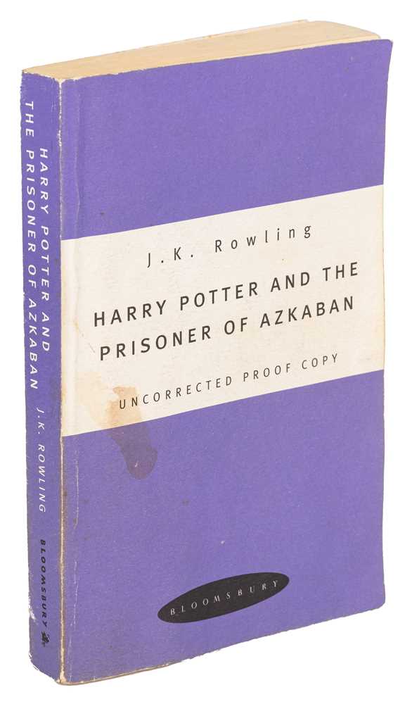 Lot 140 - Rowling. Harry Potter and the Prisoner of Azkaban, Purple Proof Copy