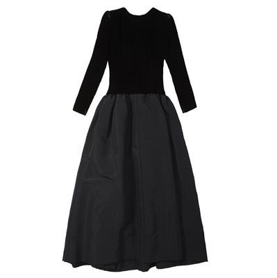 Lot 234 - Givenchy Black Velvet Evening Gown