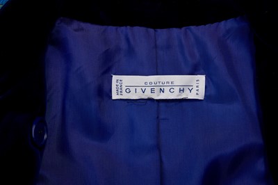 Lot 81 - Givenchy Blue Wool Plaid Skirt Suit