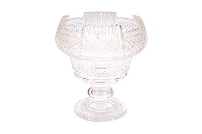 Lot 183 - A WATERFORD CRYSTAL MONTEITH STYLE PEDESTAL BOWL