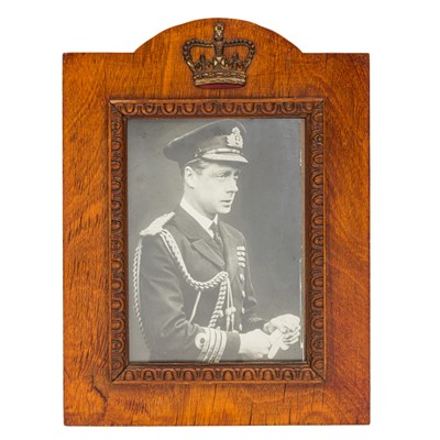 Lot 485 - An oak framed photograph of King Edward VIII