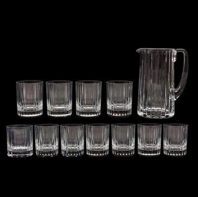 Lot 111 - A Baccarat 'Harmonie' crystal jug and eleven tumblers