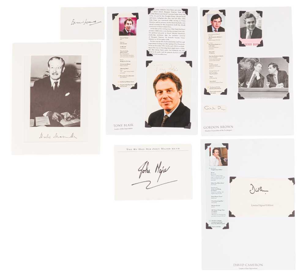 Lot 67 - Autograph Collection.- British Prime Ministers